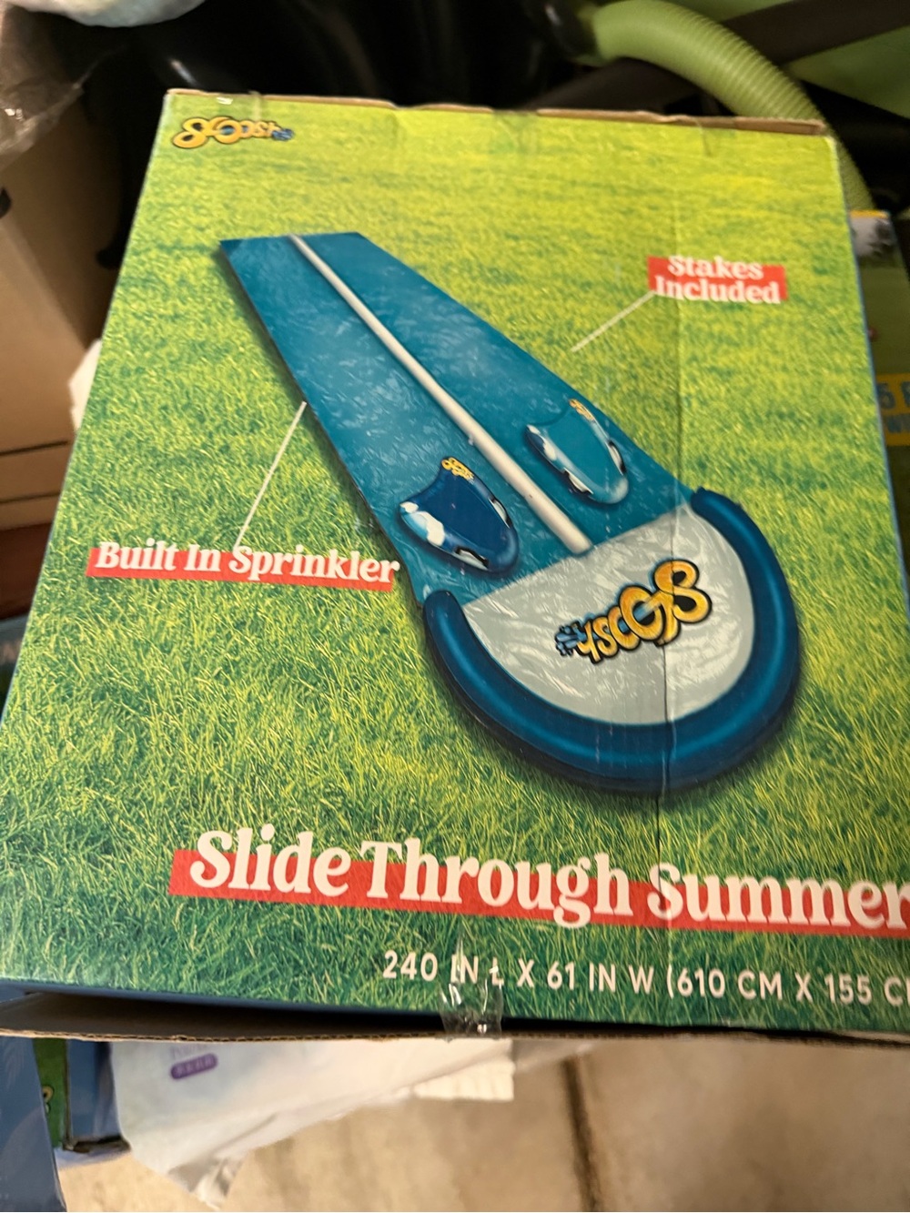 GoSplash Slide Through Summer Slip N Slide - Blue & Teal